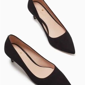 Kate Spade Black Women's Shoes Crystalline suede 7,5 B